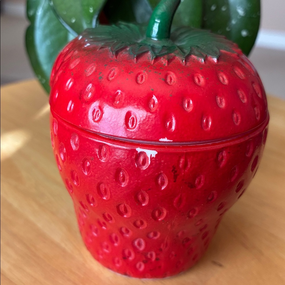 VTG 1940’s HAZEL ATLAS STRAWBERRY JAM
MILK GLASS JELLY JAR W/LID - Picture 7 of 12